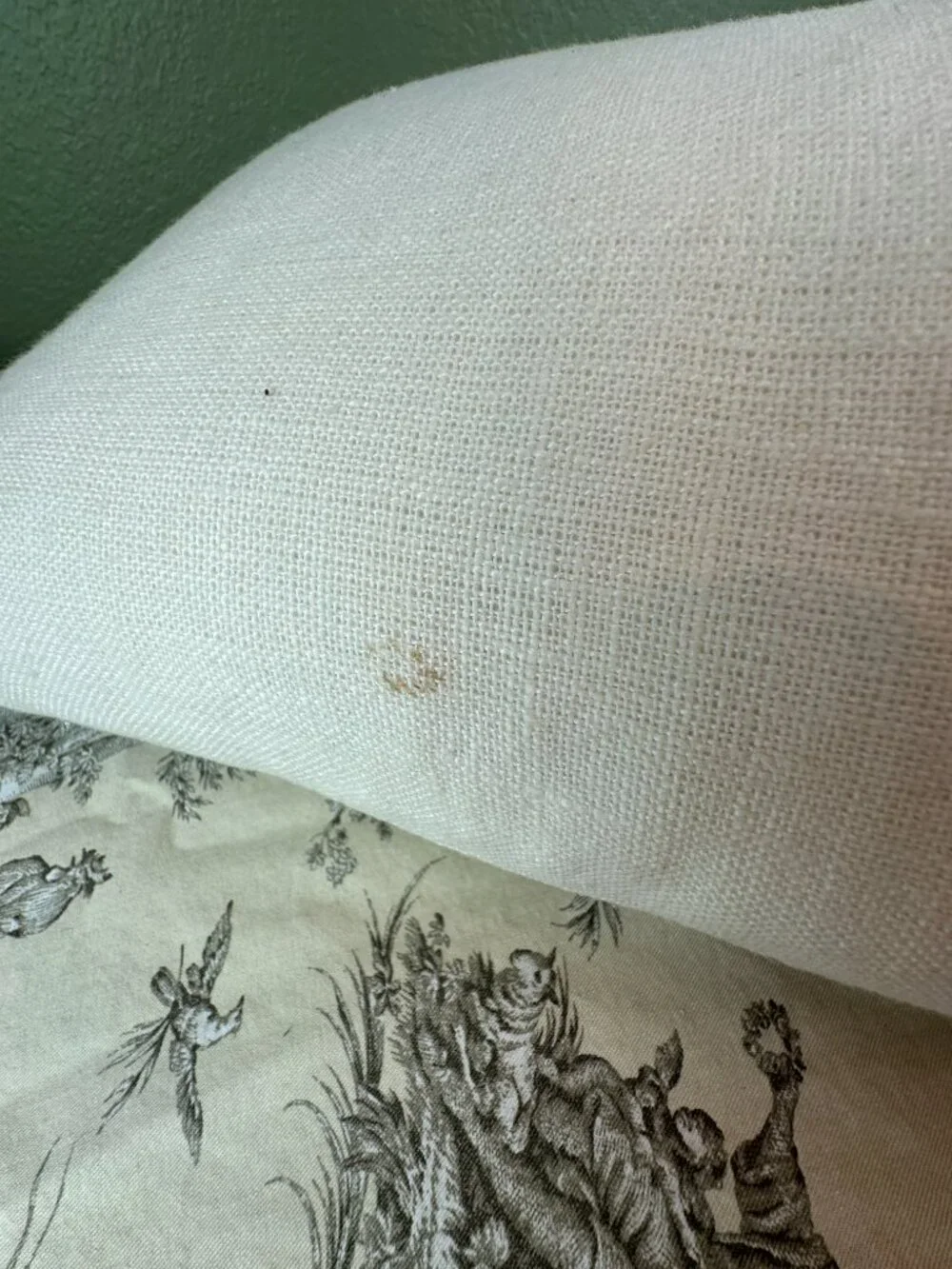 Jonathan Adler Beaded Hand Flower Bouquet Gun Lumbar Linen Down Pillow